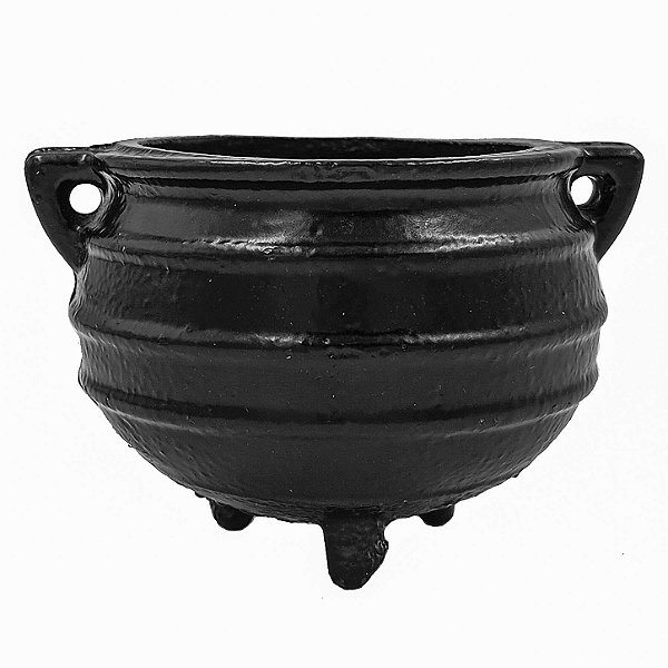 Mini Caldeirão de Ferro Tamanho N6 (7cm) Incensário Defumador Panela de Bruxa