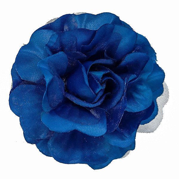 Presilha Grampo de Cabelo Rosa C/ Organza Broche Alfinete Azul M2