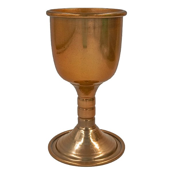 Taça Cálice Cigano Latão Metalizado Cobre