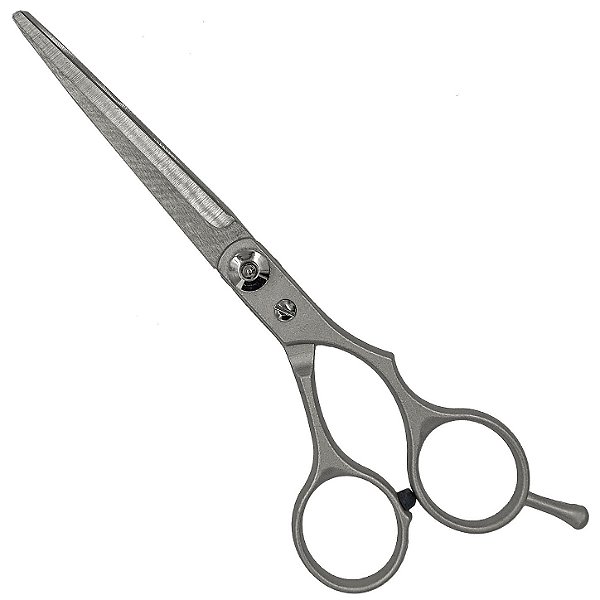 Tesoura Profissional Prata C/ Corte P/ Assentamentos e Firmezas