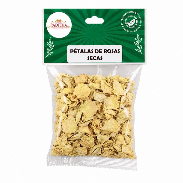 Pétalas De Rosa Amarela Ervas Secas P/ Banho Ou Defumação