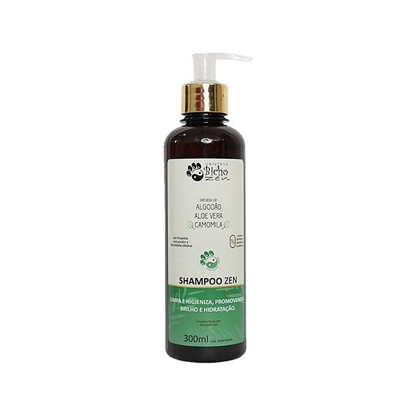 Shampoo Natural Zen para Cães e Gatos com Pele Sensível - Limpeza Suave - Universo Bicho Zen