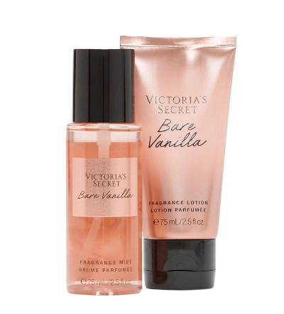 Victoria's Secret - Kit Body Splash + Body Lotion Mini Bare Vanilla