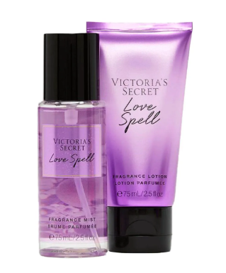 Victoria's Secret - Kit Body Splash + Body Lotion Travel Size Love Spell