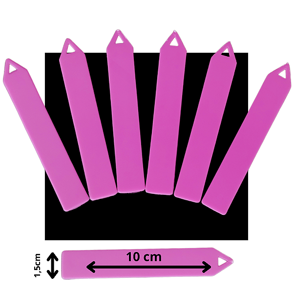 Etiqueta para Identificação de Plantas - Pink - 20 unidades