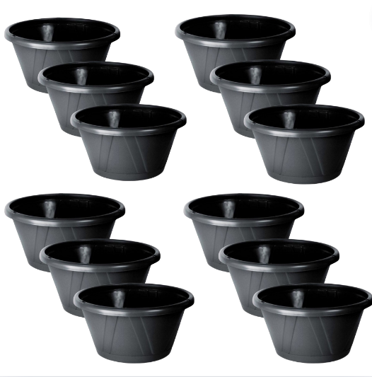 Vaso Cuia 3 Preto Nutriplan - 12 Unidades
