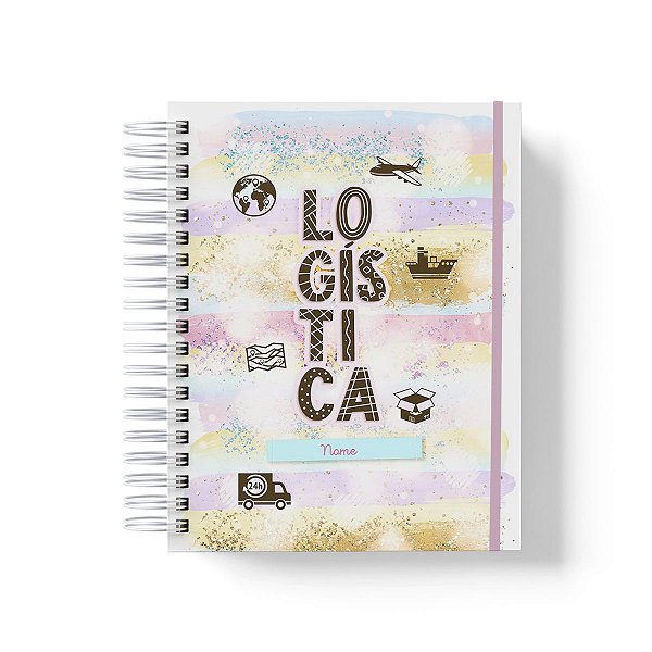 Caderno Personalizado Logística (#01) - A5 15x21cm (PEQUENO) - Com Elástico