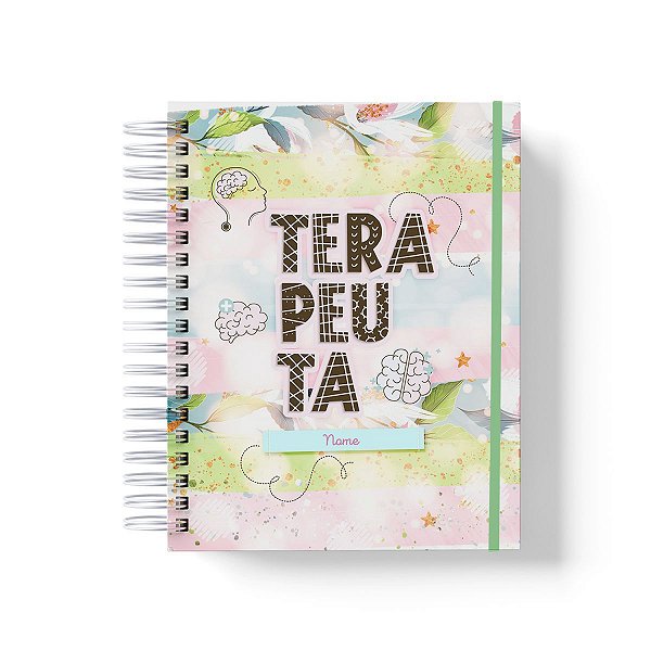 Caderno Personalizado Terapeuta (#01) - A5 15x21cm (PEQUENO) - Com Elástico