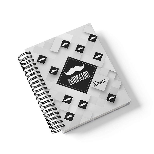 Caderno Personalizado Barbeiro (#03) - A5 15x21cm (PEQUENO) - Com 100 Folhas