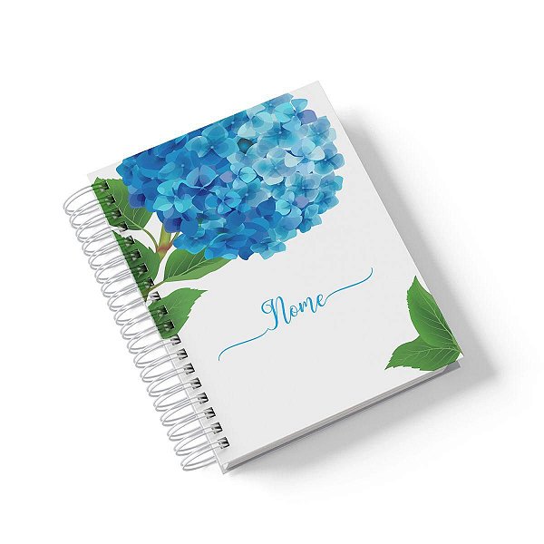 Caderno Personalizado FLORAL (#01) - A5 15x21cm (Pequeno) - Com 100 Folhas