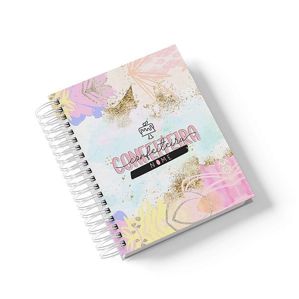 Caderno Personalizado Confeiteira (#02) - A5 15x21cm (PEQUENO) - Com 100 Folhas