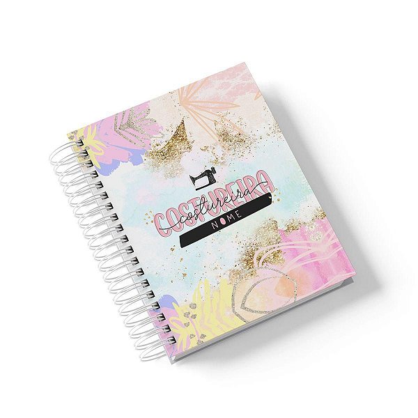Caderno Personalizado Costureira (#02) - A5 15x21cm (PEQUENO) - Com 100 Folhas
