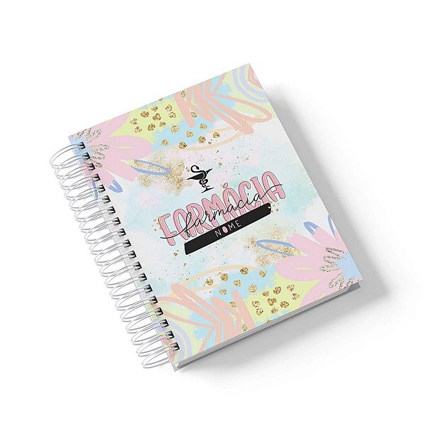 Caderno Personalizado Farmácia (#02) - A5 15x21cm (PEQUENO) - Com 100 Folhas