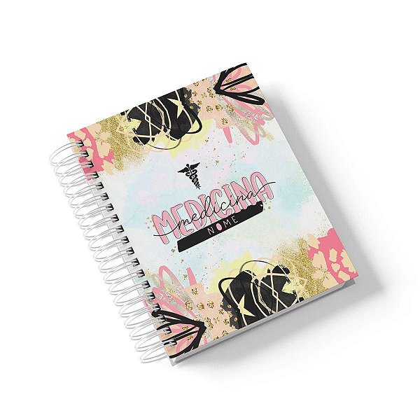 Caderno Personalizado Medicina (#02) - A5 15x21cm (PEQUENO) - Com 100 Folhas