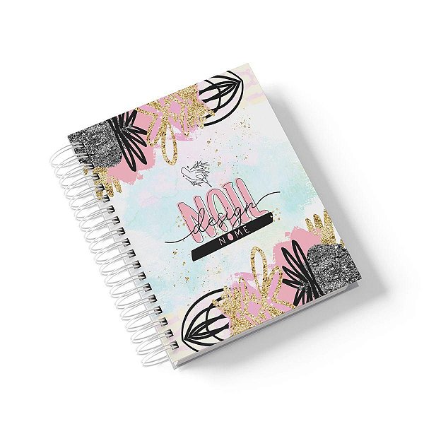 Caderno Personalizado Nail Design (#02) - A5 15x21cm (PEQUENO) - Com 100 Folhas