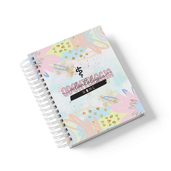 Caderno Personalizado Odontologia (#02) - A5 15x21cm (PEQUENO) - Com 100 Folhas
