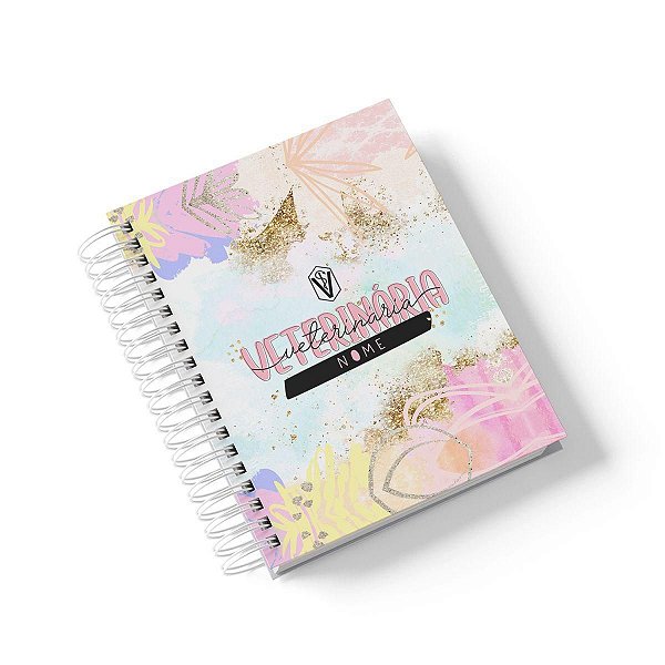 Caderno Personalizado Veterinária (#02) - A5 15x21cm (PEQUENO) - Com 100 Folhas