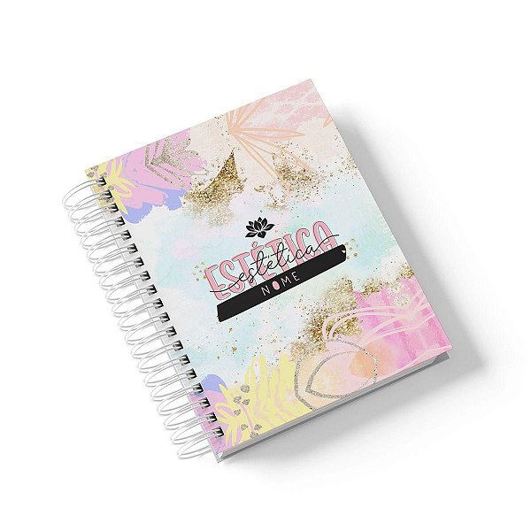 Caderno Personalizado Estética (#02) - A5 15x21cm (PEQUENO) - Com 100 Folhas