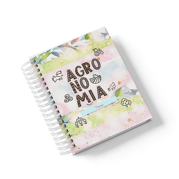 Caderno Personalizado Agronomia (#01) - A5 15x21cm (PEQUENO) - Com 100 Folhas