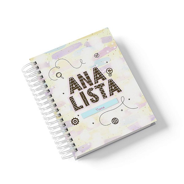 Caderno Personalizado Analista (#01) - A5 15x21cm (PEQUENO) - Com 100 Folhas