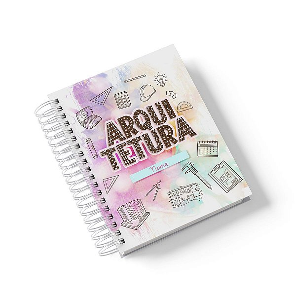 Caderno Personalizado Arquitetura (#01) - A5 15x21cm (PEQUENO) - Com 100 Folhas