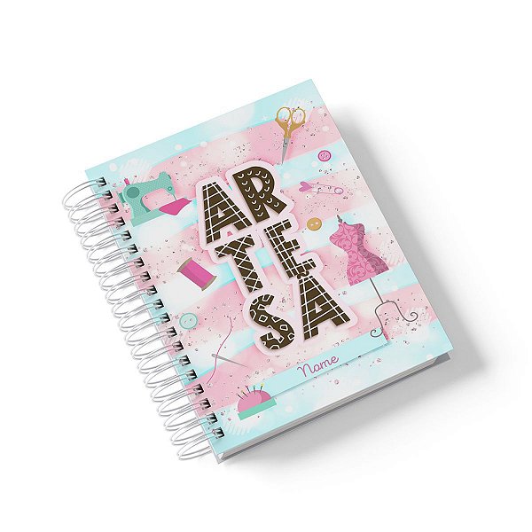 Caderno Personalizado Artesã (#01) - A5 15x21cm (PEQUENO) - Com 100 Folhas