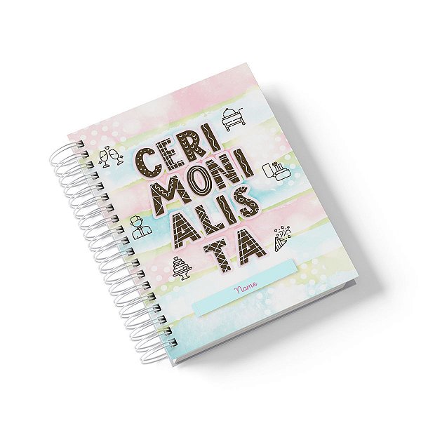 Caderno Personalizado Cerimonialista (#01) - A5 15x21cm (PEQUENO) - Com 100 Folhas