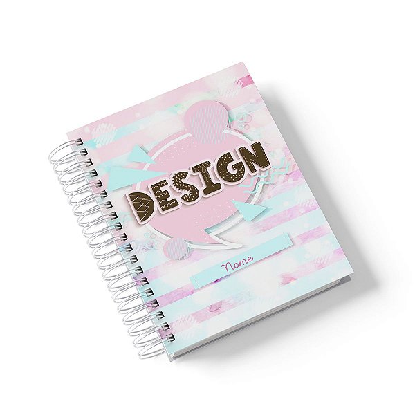 Caderno Personalizado Design (#01) - A5 15x21cm (PEQUENO) - Com 100 Folhas