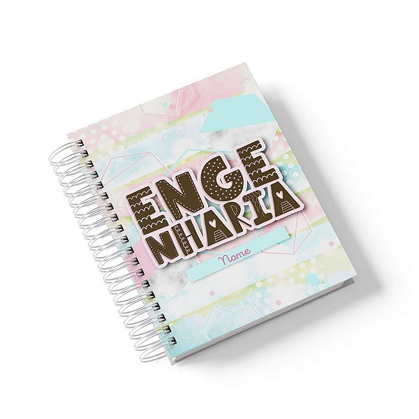 Caderno Personalizado Engenharia (#01) - A5 15x21cm (PEQUENO) - Com 100 Folhas