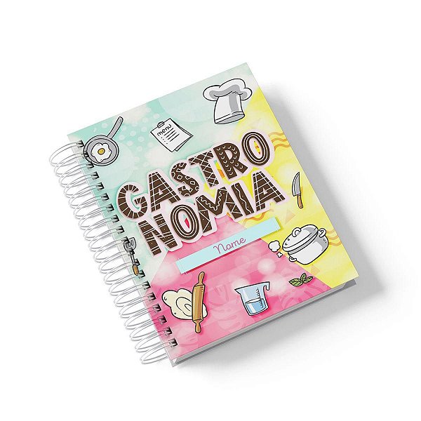Caderno Personalizado Gastronomia (#01) - A5 15x21cm (PEQUENO) - Com 100 Folhas
