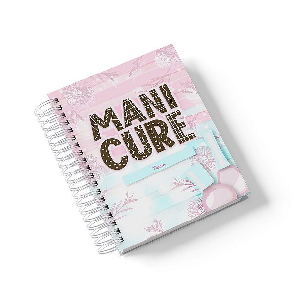 Caderno Personalizado Manicure (#01) - A5 15x21cm (PEQUENO) - Com 100 Folhas