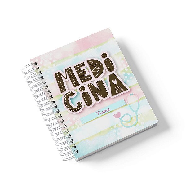Caderno Personalizado Medicina (#01) - A5 15x21cm (PEQUENO) - Com 100 Folhas