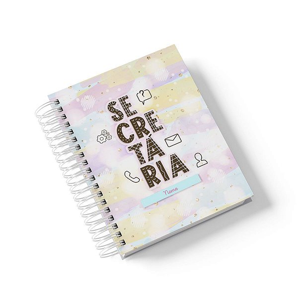 Caderno Personalizado Secretária (#01) - A5 15x21cm (PEQUENO) - Com 100 Folhas