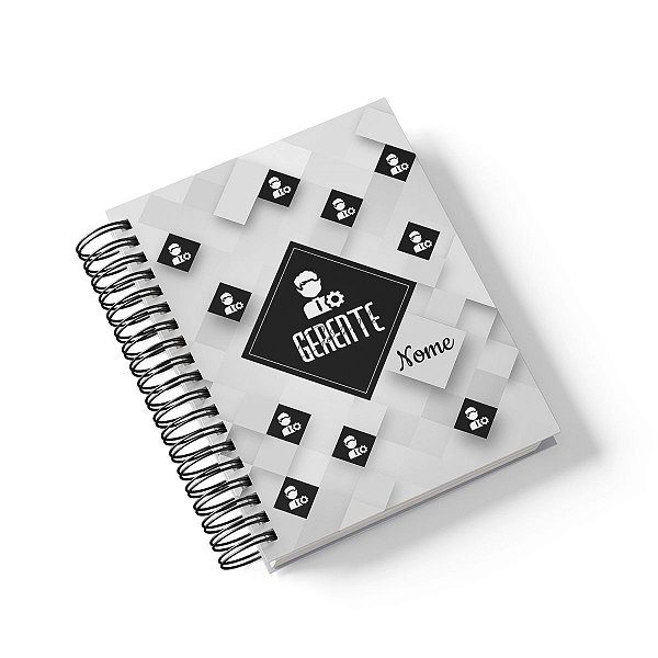 Caderno Personalizado Gerente (#03) - A5 15x21cm (PEQUENO) - Com 100 Folhas