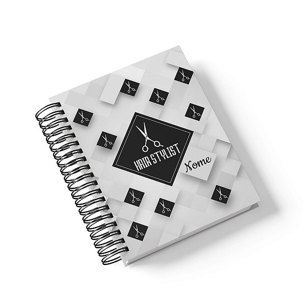Caderno Personalizado Hair Stylist (#03) - A5 15x21cm (PEQUENO) - Com 100 Folhas