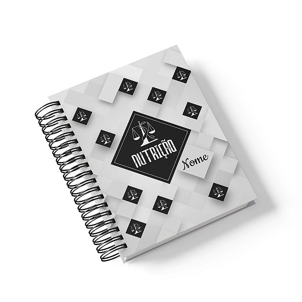 Caderno Personalizado Nutrição (#03) - A5 15x21cm (PEQUENO) - Com 100 Folhas