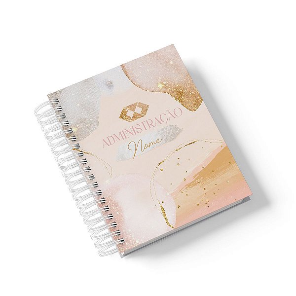 Caderno Personalizado Administração (#04) - A5 15x21cm (PEQUENO) - Com 100 Folhas