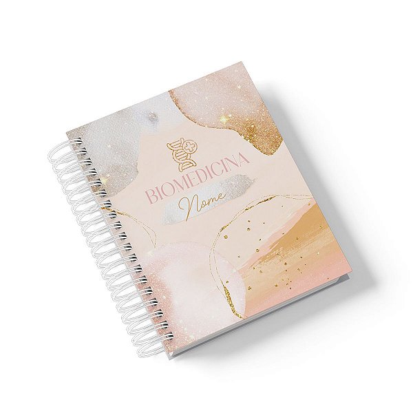 Caderno Personalizado Biomedicina (#04) - A5 15x21cm (PEQUENO) - Com 100 Folhas