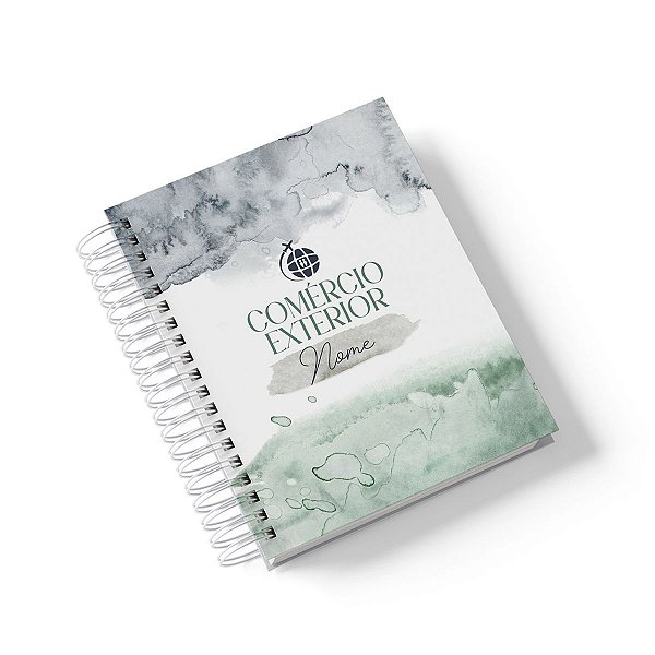 Caderno Personalizado Comércio Exterior (#05) - A5 15x21cm (PEQUENO) - Com 100 Folhas