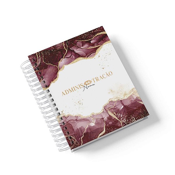 Caderno Personalizado Administração (#06) - A5 15x21cm (PEQUENO) - Com 100 Folhas