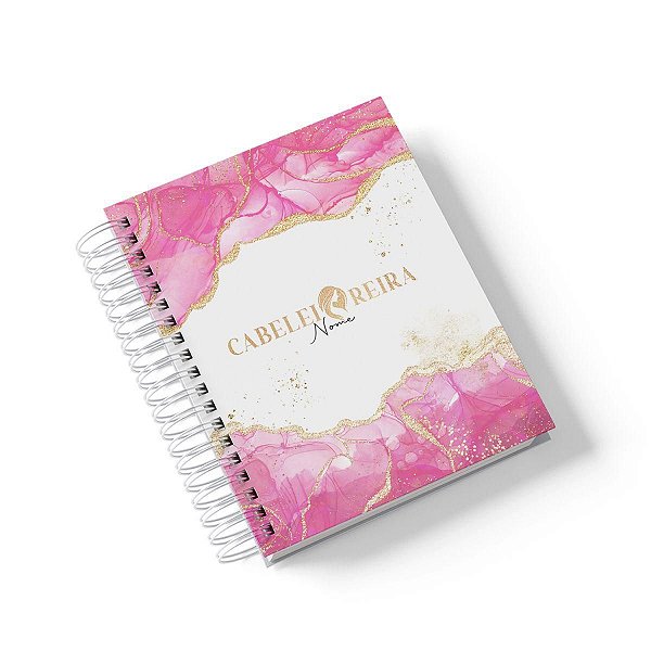 Caderno Personalizado Cabeleireira (#06) - A5 15x21cm (PEQUENO) - Com 100 Folhas