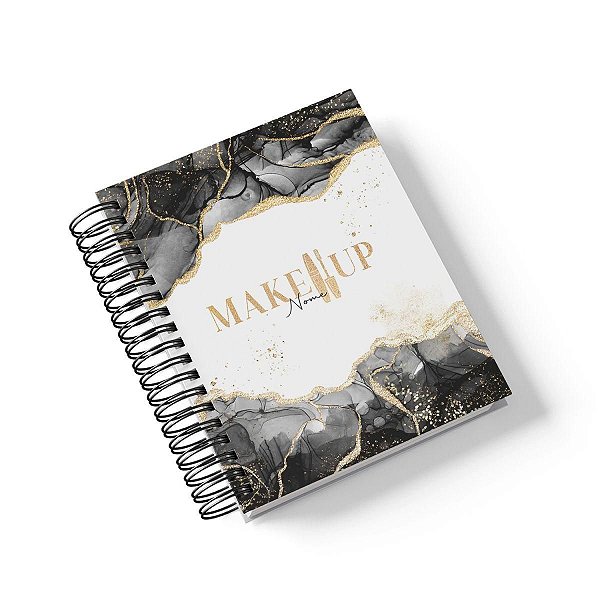Caderno Personalizado Makeup (#06) - A5 15x21cm (PEQUENO) - Com 100 Folhas