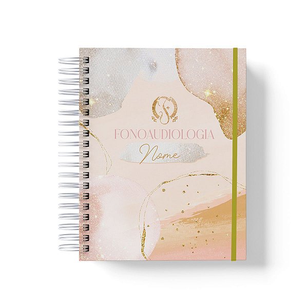 Caderno Personalizado Fonoaudiologia (#04) - A5 15x21cm (PEQUENO) - Com Elástico