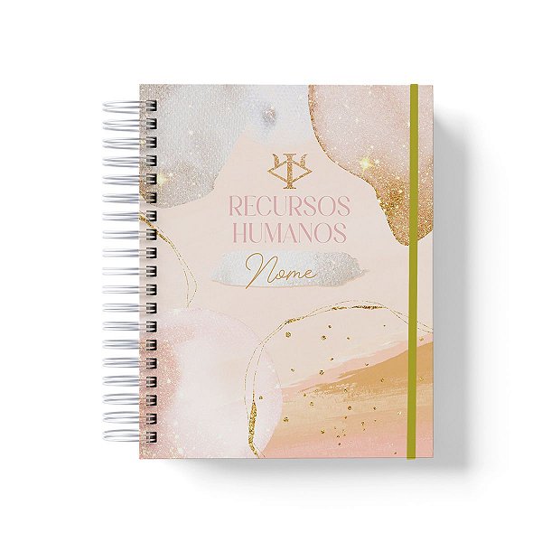 Caderno Personalizado Recursos Humanos (#04) - A5 15x21cm (PEQUENO) - Com Elástico