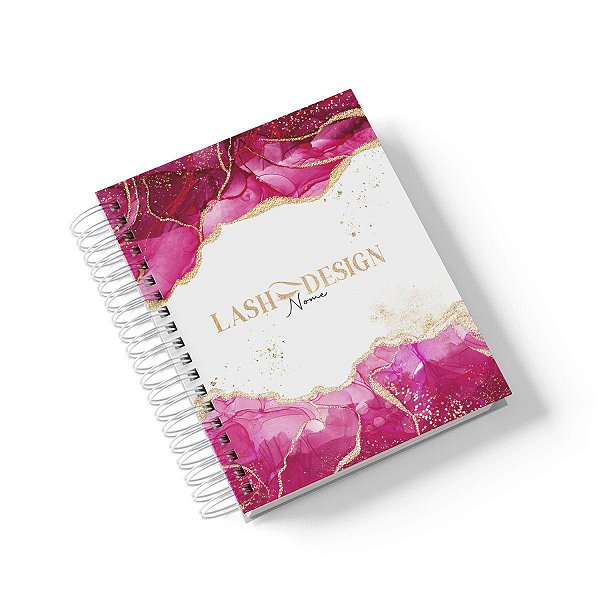 Caderno Personalizado Lash Design (#06) - A5 15x21cm (PEQUENO) - Com 100 Folhas