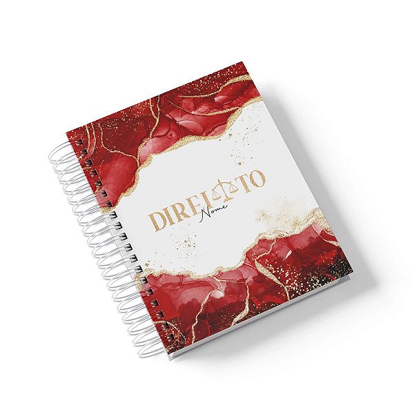 Caderno Personalizado Direito (#06) - A5 15x21cm (PEQUENO) - Com 100 Folhas