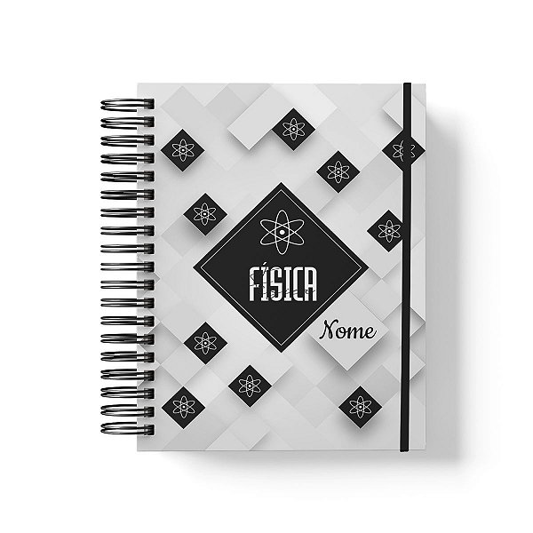 Caderno Personalizado Física (#03) - A5 15x21cm (PEQUENO) - Com Elástico