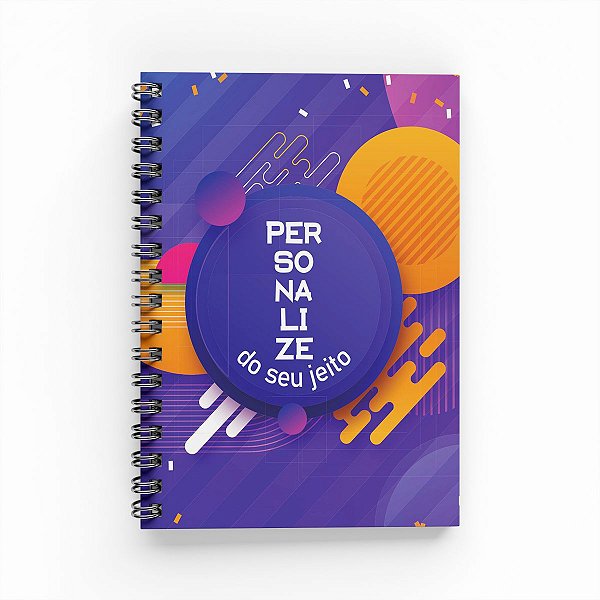 Caderno Universitário Personalizado 20x27cm (GRANDE) - 1 Matéria com 120 Folhas
