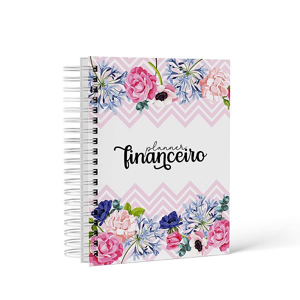 Planner Financeiro com Capa Dura Floral – Organize Suas Finanças e Comece a Juntar Dinheiro