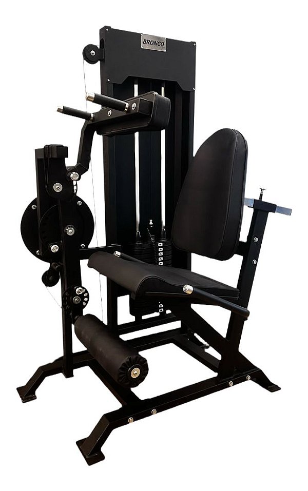 Cadeira Conjugada Flexora e Extensora Bronco Fitness Premium